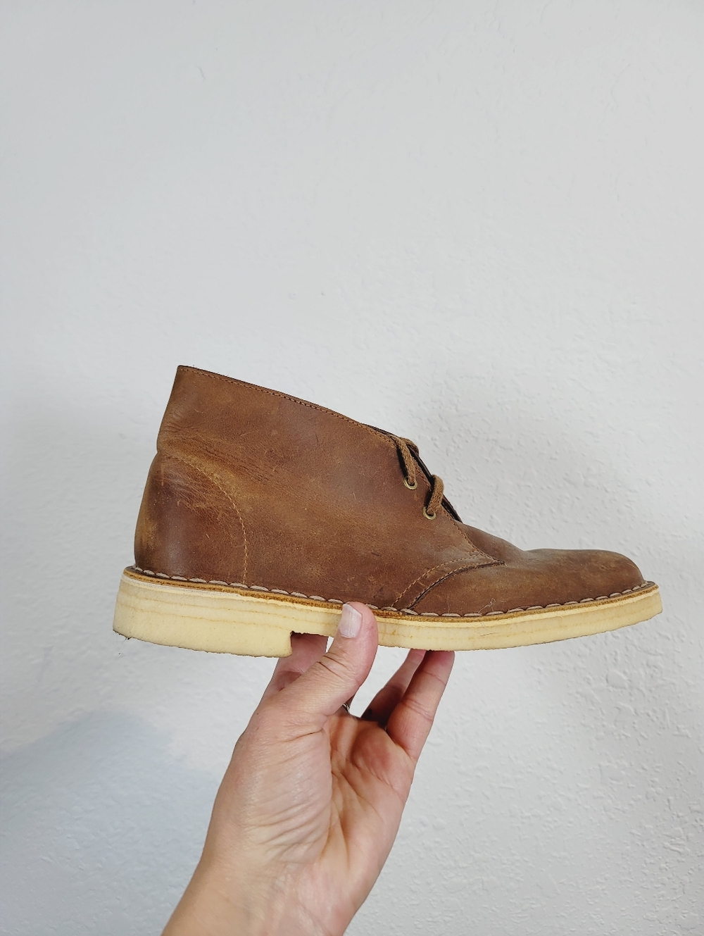 Clarks Originals Brown Leather Desert Boot, Size 8